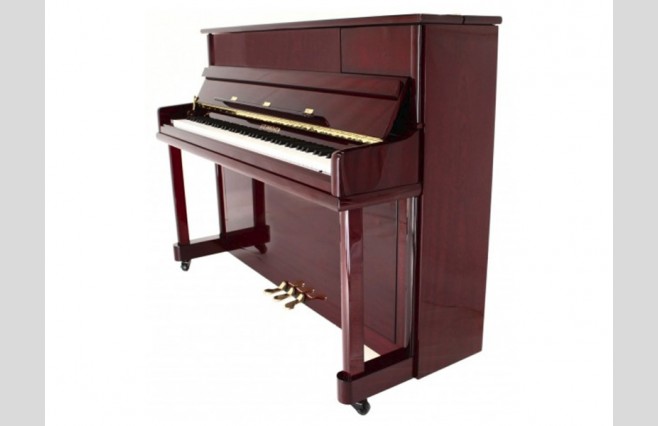 Steinhoven SU 112 Polished Mahogany Upright Piano All Inclusive Package - Image 1
